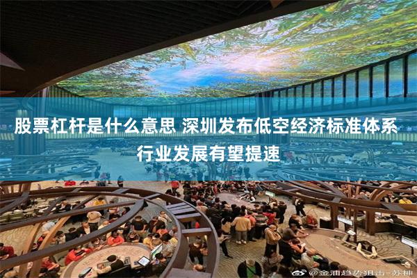 股票杠杆是什么意思 深圳发布低空经济标准体系 行业发展有望提速